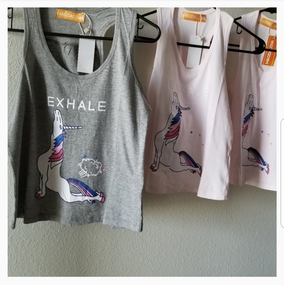 LAST 1 - Boutique UNICORN tank top racerback - Picture 6 of 8